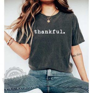 Comfort Colors Vintage Thankful Shirt, Thanksgiving Shirt 4 Comfort Colors Vintage Thankful Shirt, Thanksgiving Shirt