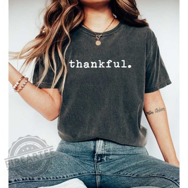 Comfort Colors Vintage Thankful Shirt, Thanksgiving Shirt