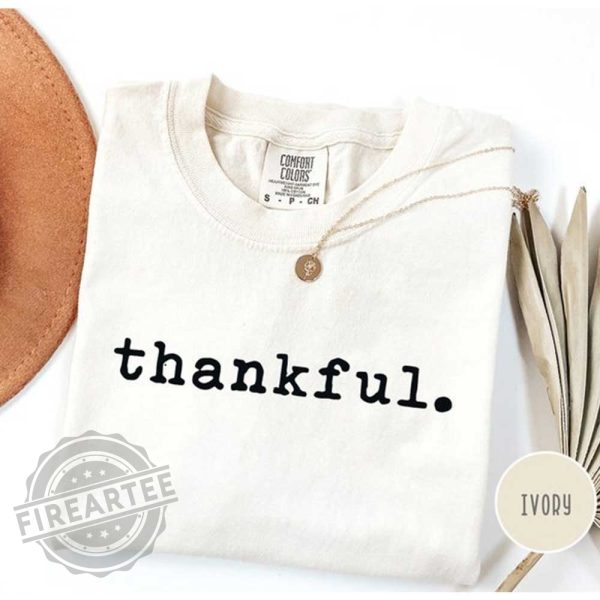 Comfort Colors Vintage Thankful Shirt, Thanksgiving Shirt