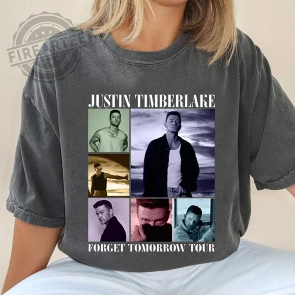 2024 Justin Timberlake Shirt Comfort Color Forget Tomorrow World Tour Fireartee 1