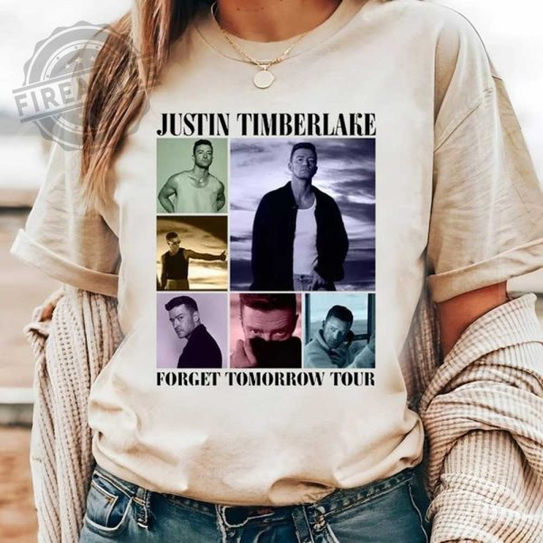 2024 Justin Timberlake Shirt Comfort Color Forget Tomorrow World Tour Fireartee 3
