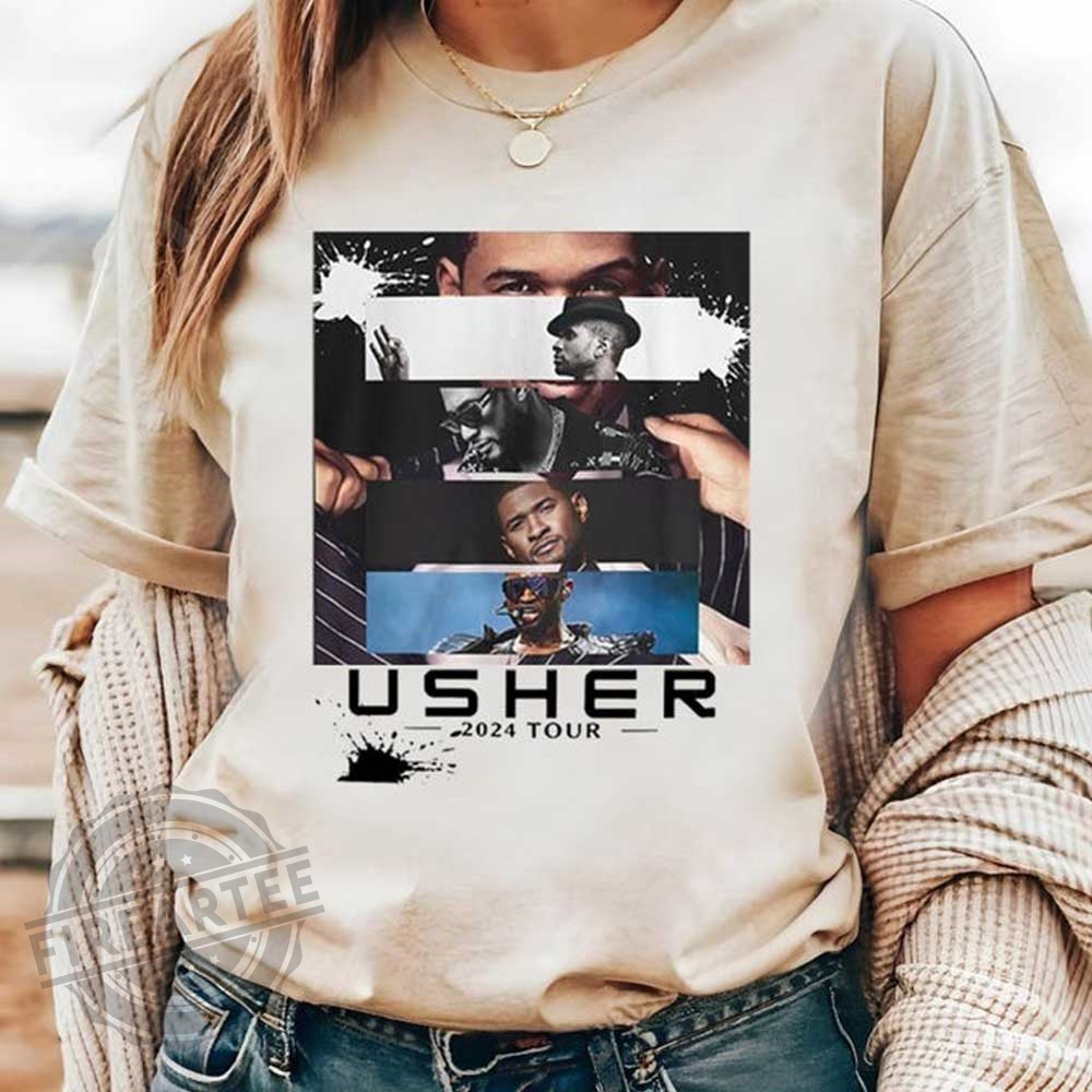 Original Usher World Tour Shirt Comfort Color Usher 2024 Tour