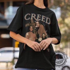 Vintage Inspired Creed Shirt Black Color