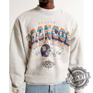 Vintage Football Denver Broncos Sweatshirt White Color