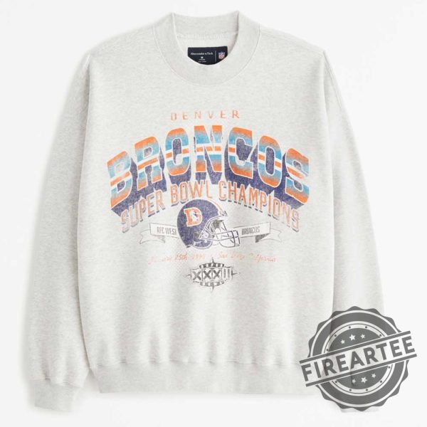 Vintage Football Denver Broncos Sweatshirt White Color