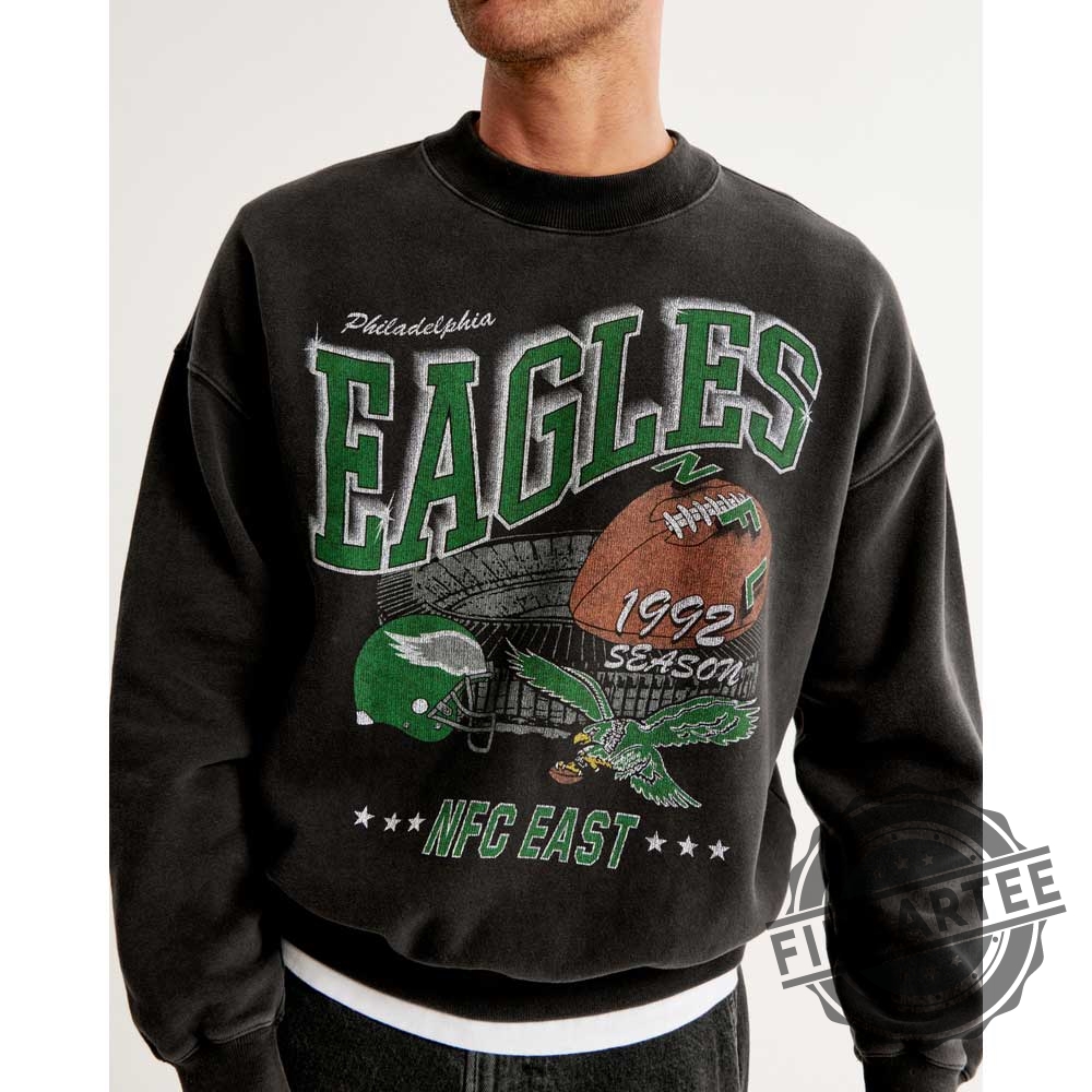 Vintage Football Philadelphia Eagles Sweatshirt Black Color 5 Vintage Football Philadelphia Eagles Sweatshirt Black Color