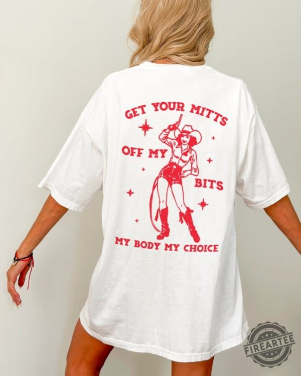 Vintage Cowgirl Womens Reproductive Rights My Body My Choice Tshirt fireartee 2