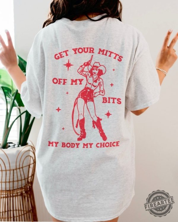 Vintage Cowgirl Womens Reproductive Rights My Body My Choice Tshirt fireartee 3