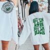 Football Philadelphia Eagles Sweatshirt 2 Sides Hit Em Low Hit Em High