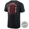 Georgia Bulldogs College Football Playoff National Champions Schedule Shirt