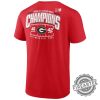 Red Georgia Bulldogs College Football Peach Bowl Champions Score Shirt