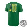 NCAA Oregon Football Ducks Green Football Schedule Unisex Shirt