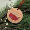 2024 Election Result Map Ornament - Trump Vance Republican Election Victory