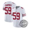 De'Vondre Campbell San Francisco 49ers Jerseys White Color