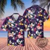 Mickey Mouse Tropical Disney Aloha Shirt Purple Hawaiian Beach Buttonup fireartee 2 1