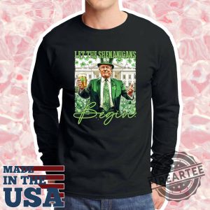 Let Shenanigans Begin Trump St Patricks Shirt