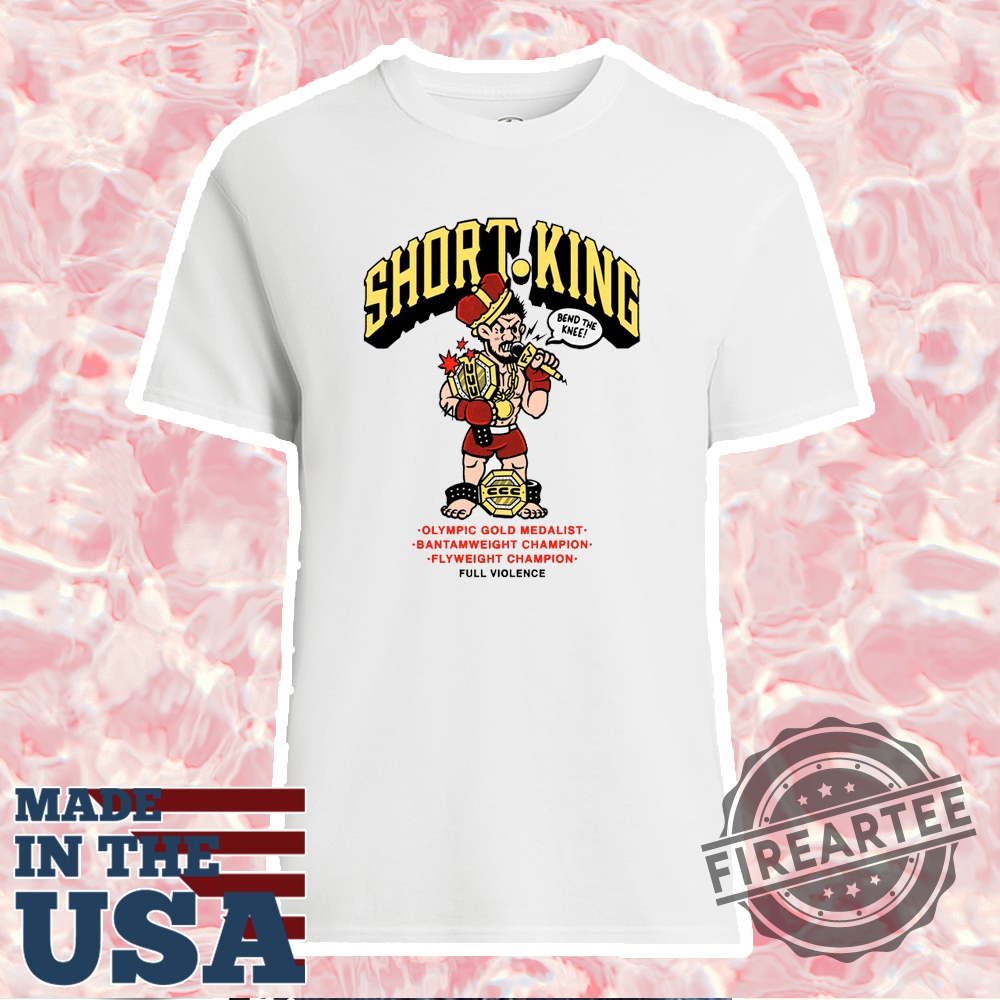 Short King Tee In White Tee Henry Cejudo Ufc Fight Night 252 Media Day