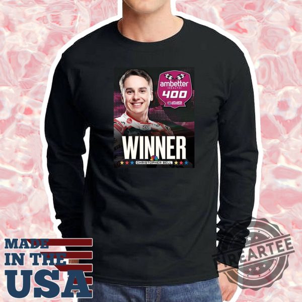 Poster Congratulations Christopher Bell Winner Shirt