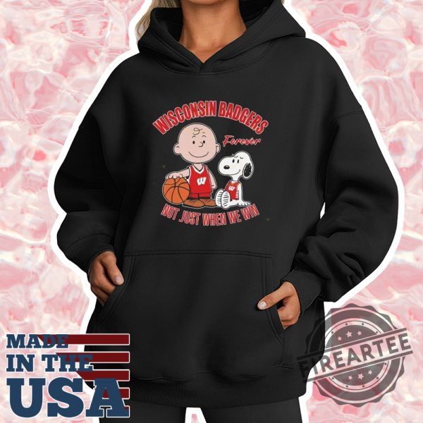 Washington Badgers X Peanuts Forever Not Just When We Win Shirt