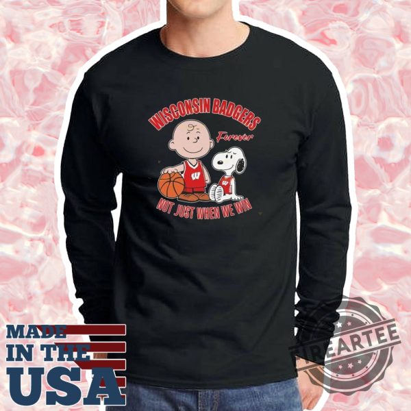 Washington Badgers X Peanuts Forever Not Just When We Win Shirt
