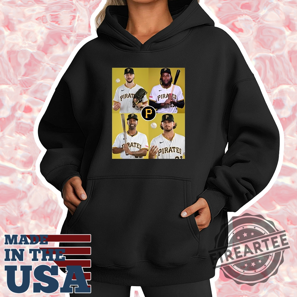 Poster Pittsburgh Pirates Mlb Photo Day Paul Skenes Oneil Cruz Andrew Mccutchen And Jared Jones Shirt 4 Poster Pittsburgh Pirates MLB Photo Day Paul Skenes, Oneil Cruz, Andrew McCutchen And Jared Jones Shirt