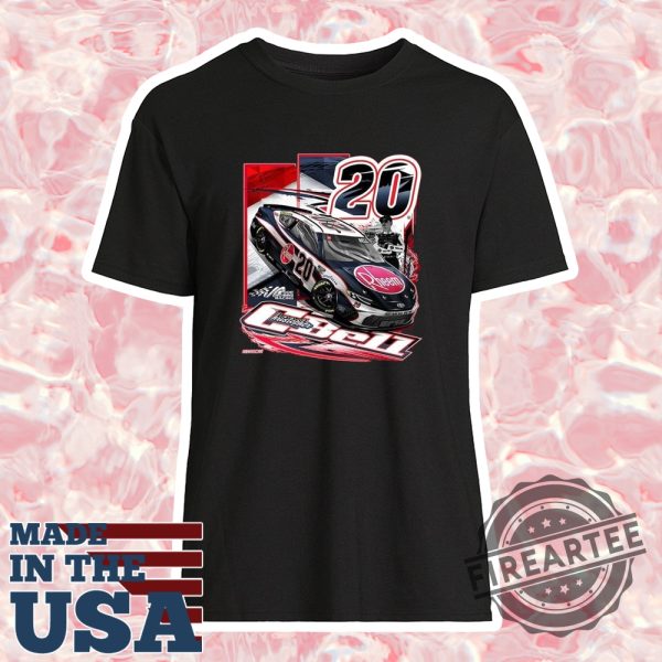 Official Christopher Bell Joe Gibbs Racing Team Collection Red Rheem Shirt