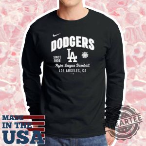 Los Angeles Dodgers Since 1958 Major League Baseball Los Angeles Ca Nike Shirt