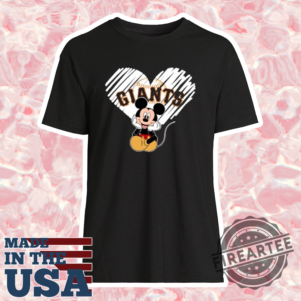 San Francisco Giants The Heart Mickey Mouse Shirt