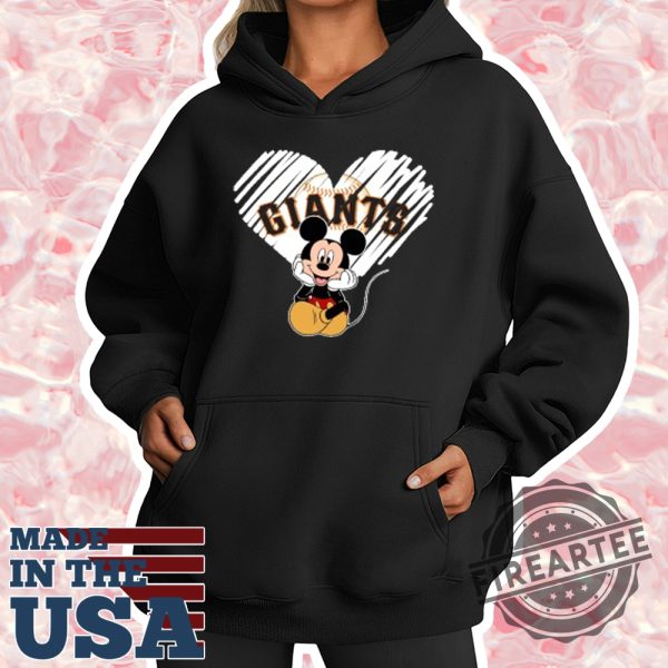 San Francisco Giants The Heart Mickey Mouse Shirt