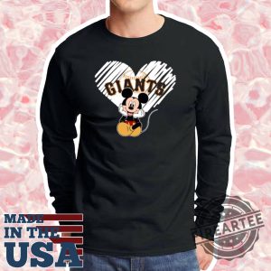 San Francisco Giants The Heart Mickey Mouse Shirt