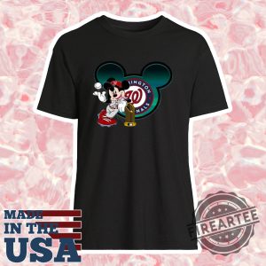 Mlb Washington Nationals The Commissioners Trophy Mickey Mouse Shirt