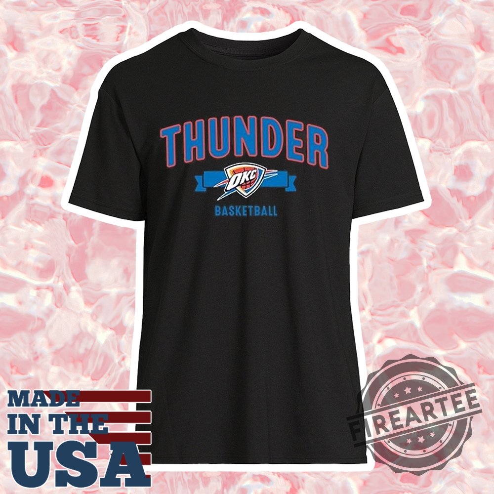 Blue 84 Nba Officially Thunder Basketball Shirt