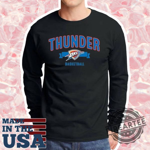 Blue 84 Nba Officially Thunder Basketball Shirt