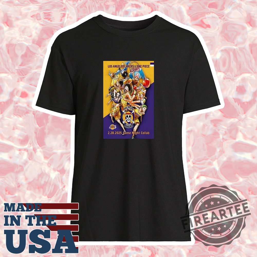 One Piece X Los Angeles Lakers Feb 28 2025 Game Night Collab Shirt 3 One Piece x Los Angeles Lakers Feb 28 2025 Game Night Collab Shirt