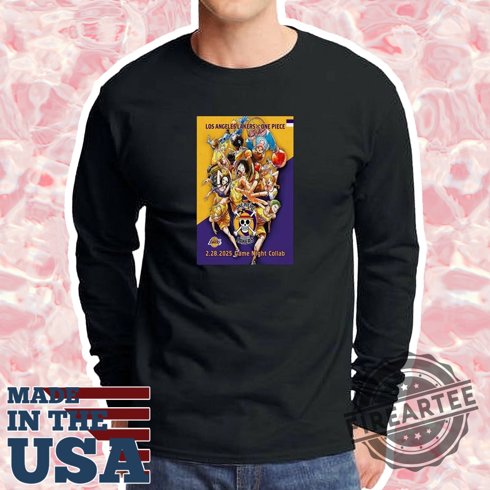 One Piece X Los Angeles Lakers Feb 28 2025 Game Night Collab Shirt 5 One Piece x Los Angeles Lakers Feb 28 2025 Game Night Collab Shirt