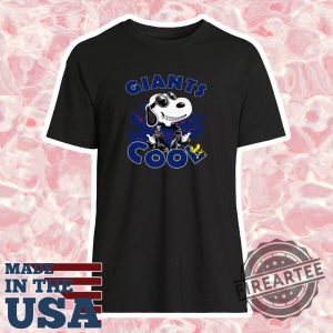 New York Giants Snoopy Joe Cool Were Awesome Shirt