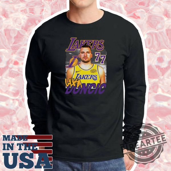 Nba Luka Doncic 77 On Lakers Shirt