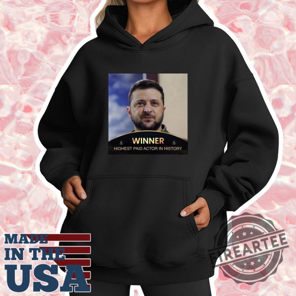 Official-Poster-Volodymyr-Zelensky-President-Of-Ukraine-Winner-Highest-Paid-Actor-In-History-Oscars-2025-Shirt-fireartee_2