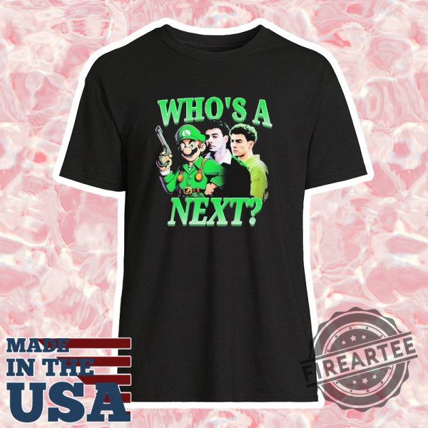 Official Luigi Mangione Whos A Next Tshirt
