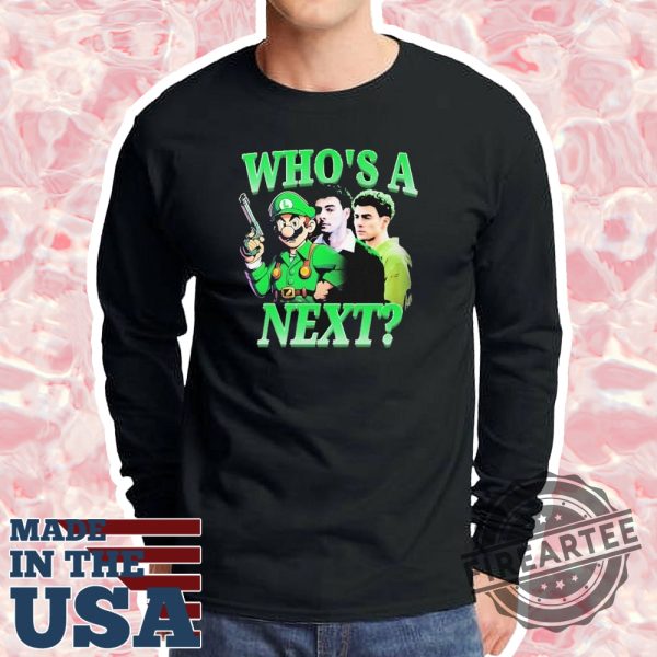Official Luigi Mangione Whos A Next Tshirt