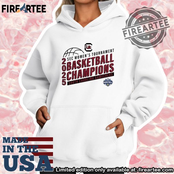 South Carolina Gamecocks 2025 Sec Womens Tournament Basketball Champions Shirt