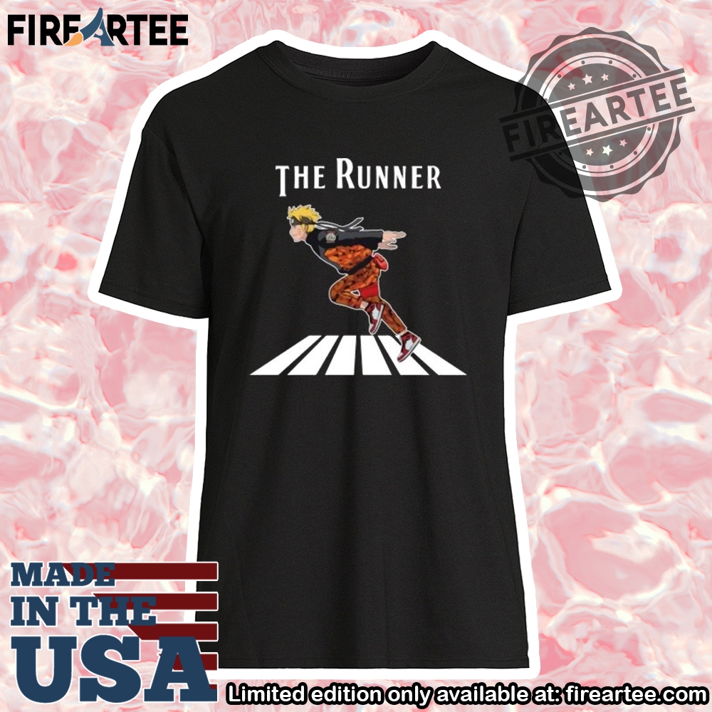 The Runner Naruto On Abbey Road Tshirt