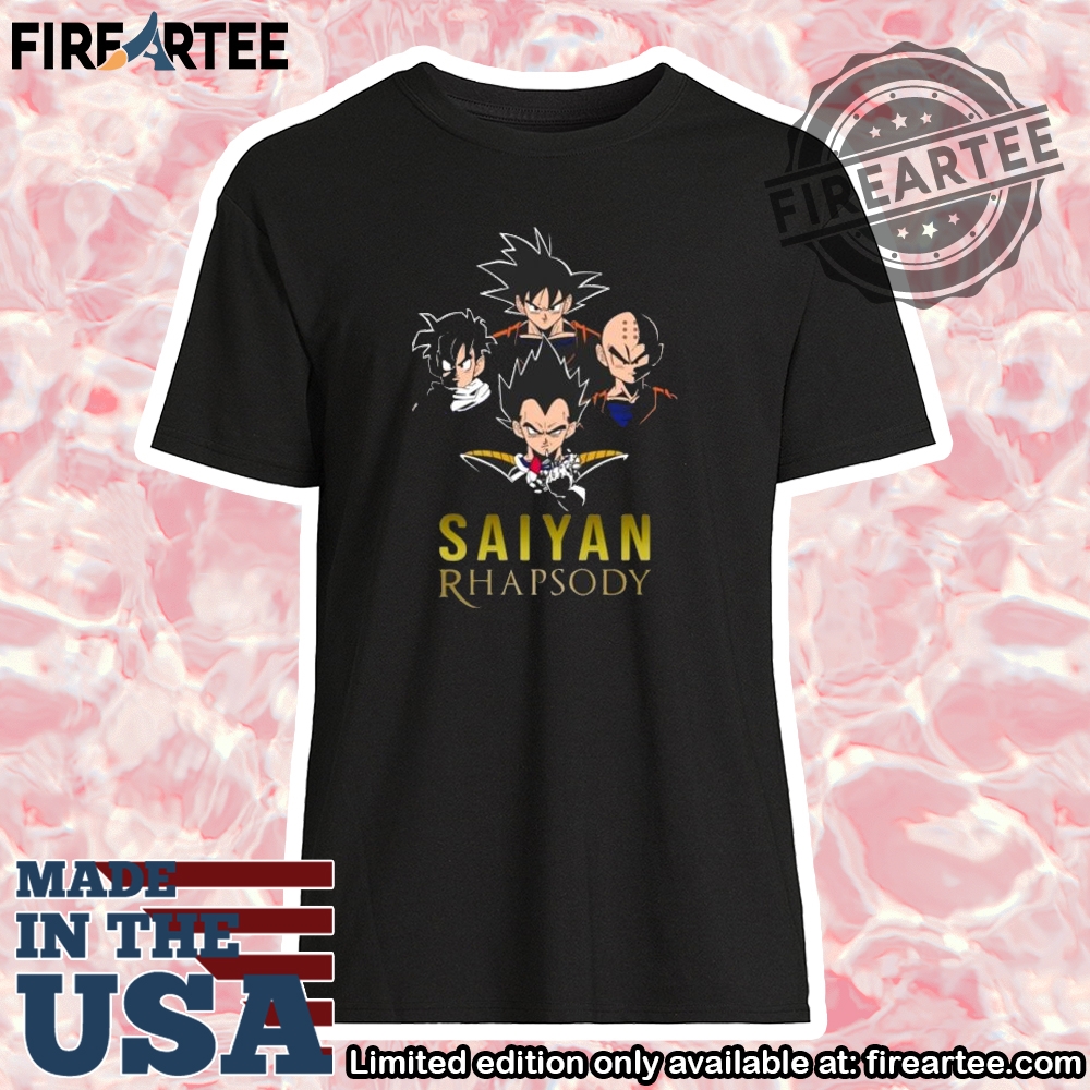 Saiyan Rhapsody Shirt Parody Anime Dragon Ball Tee