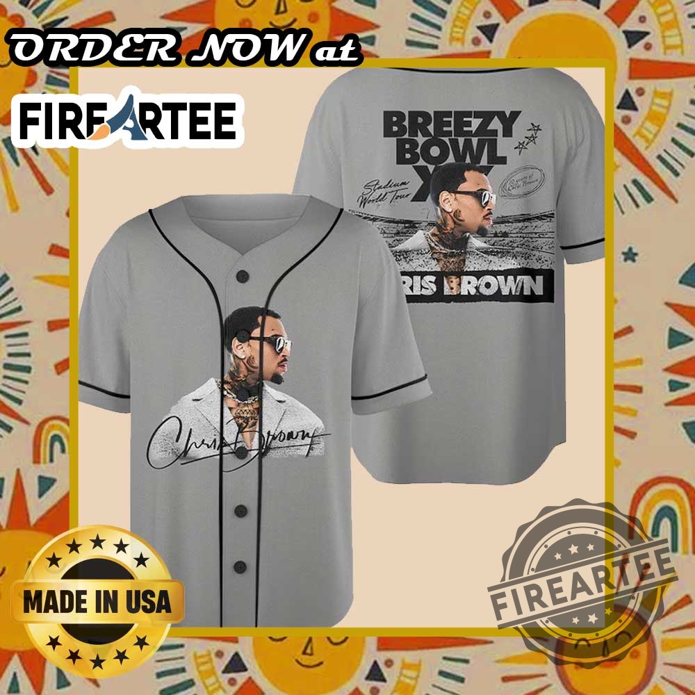 Vintage Chris Brown 2025 Grey Baseball Jersey Tee Tour Concert Shirt For Fans 3 Vintage Chris Brown 2025 Grey Baseball Jersey Tee – Tour Concert Shirt for Fans