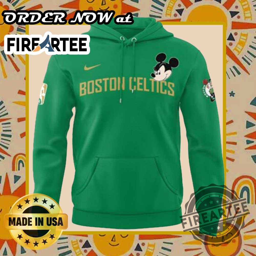 Boston Celtics X Mickey Mouse Hoodie Performance Collaboration Edition 4 Boston Celtics x Mickey Mouse Hoodie – Performance Collaboration Edition