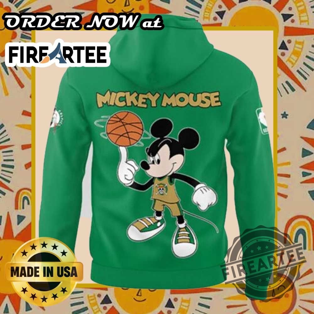 Boston Celtics X Mickey Mouse Hoodie Performance Collaboration Edition 5 Boston Celtics x Mickey Mouse Hoodie – Performance Collaboration Edition