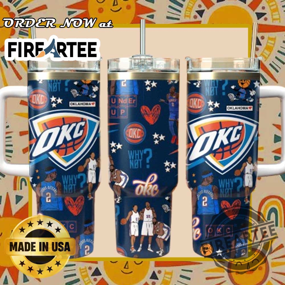 Okc Thunder Why Not Tumbler Basketball Fan Travel Cup Made In Usa