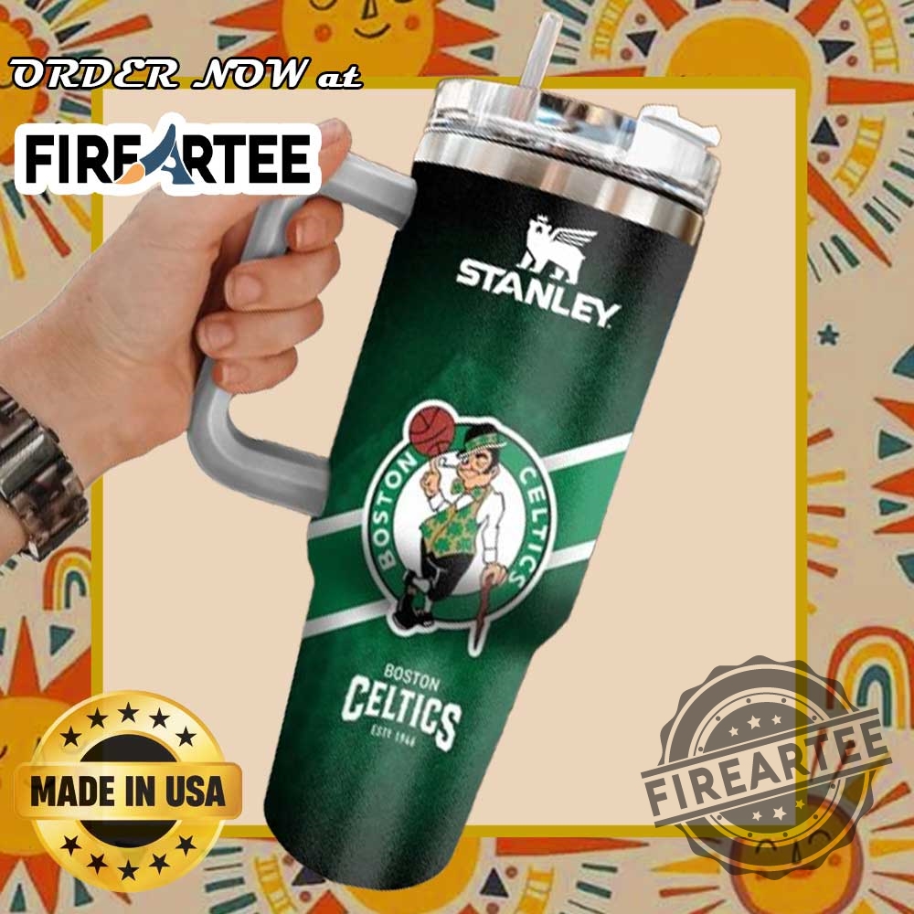 Boston Celtics Stanley Tumbler Nba Fan Travel Cup Made In Usa 3 Boston Celtics Stanley Tumbler – NBA Fan Travel Cup Made in USA