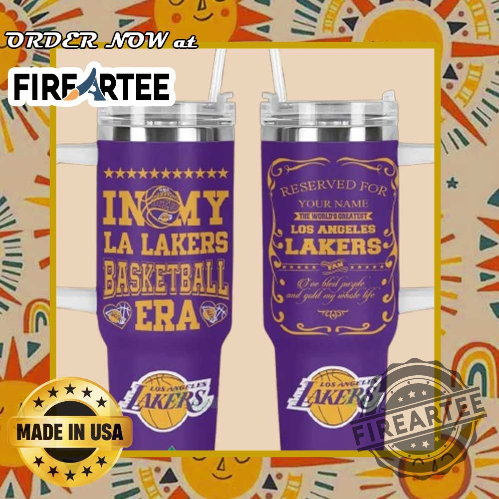 Los Angeles Lakers Basketball Era Tumbler Personalized Fan Cup
