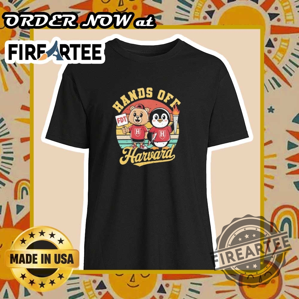 Penguins Smokey Bear Hands Off Harvard Shirt